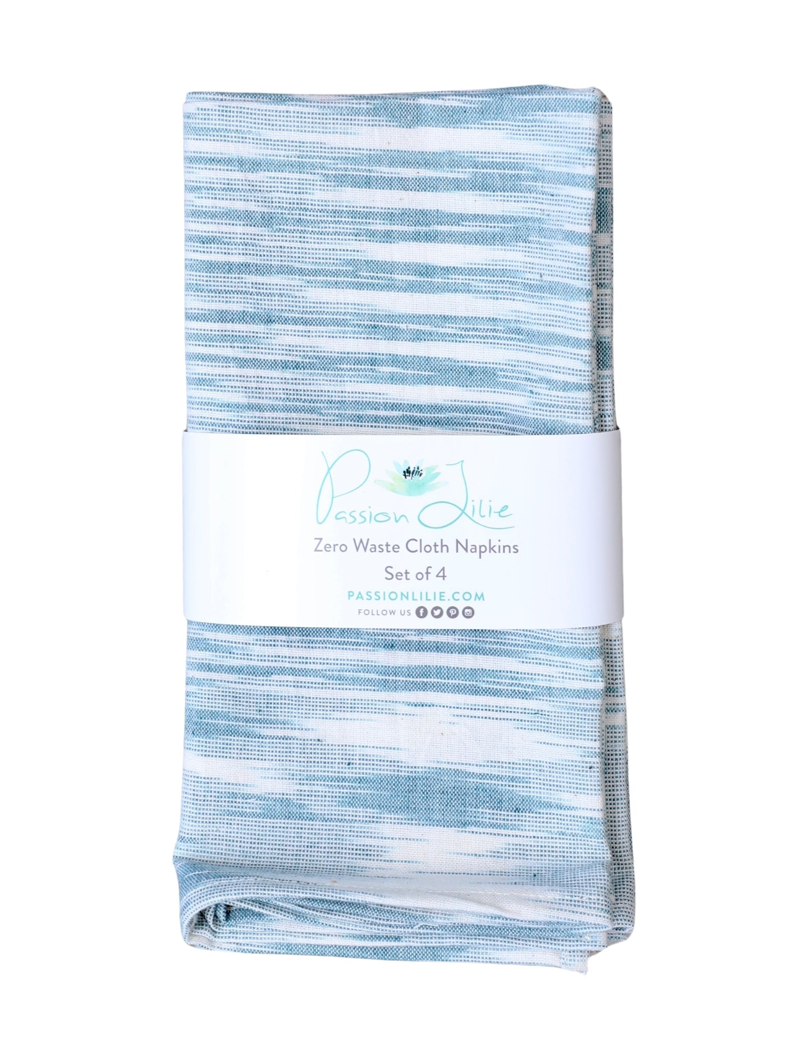 Cloth Napkins - Light Blue - Set of 4 - Passion Lilie