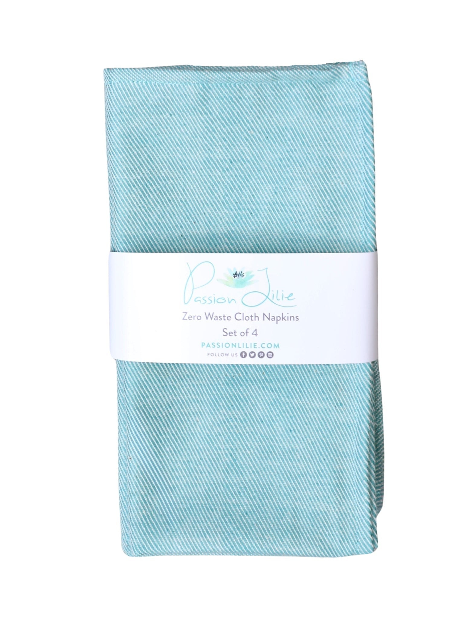 Cloth Napkins - Mint - Set of 4 - Passion Lilie