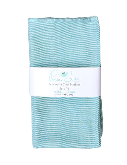 Cloth Napkins - Mint - Set of 4 - Passion Lilie