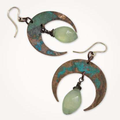 Lunar Gem Copper Earrings | Prinite