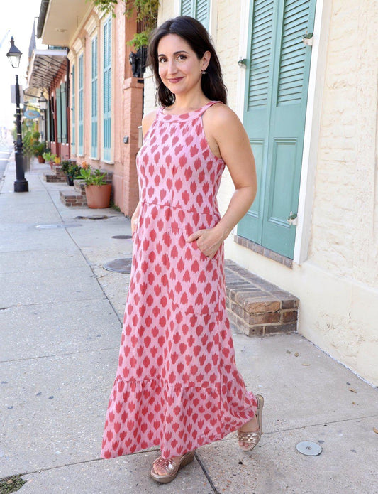 Coraline Organic Cotton Maxi Dress - Passion Lilie