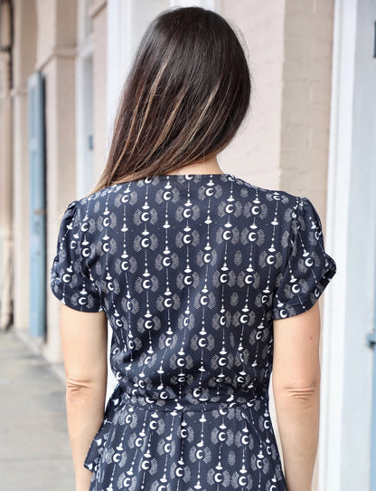 Crescent Moon Organic Wrap Dress - Passion Lilie - Fair Trade - Sustainable Fashion