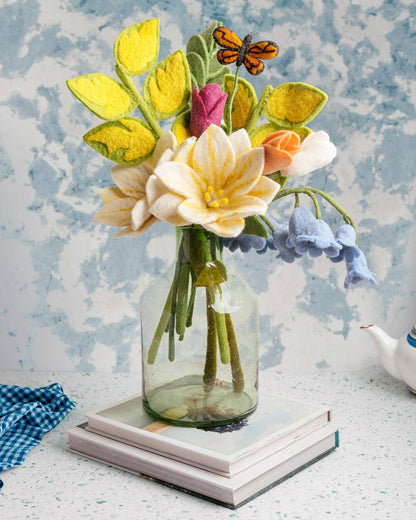 Felt Wildflowers: Blue