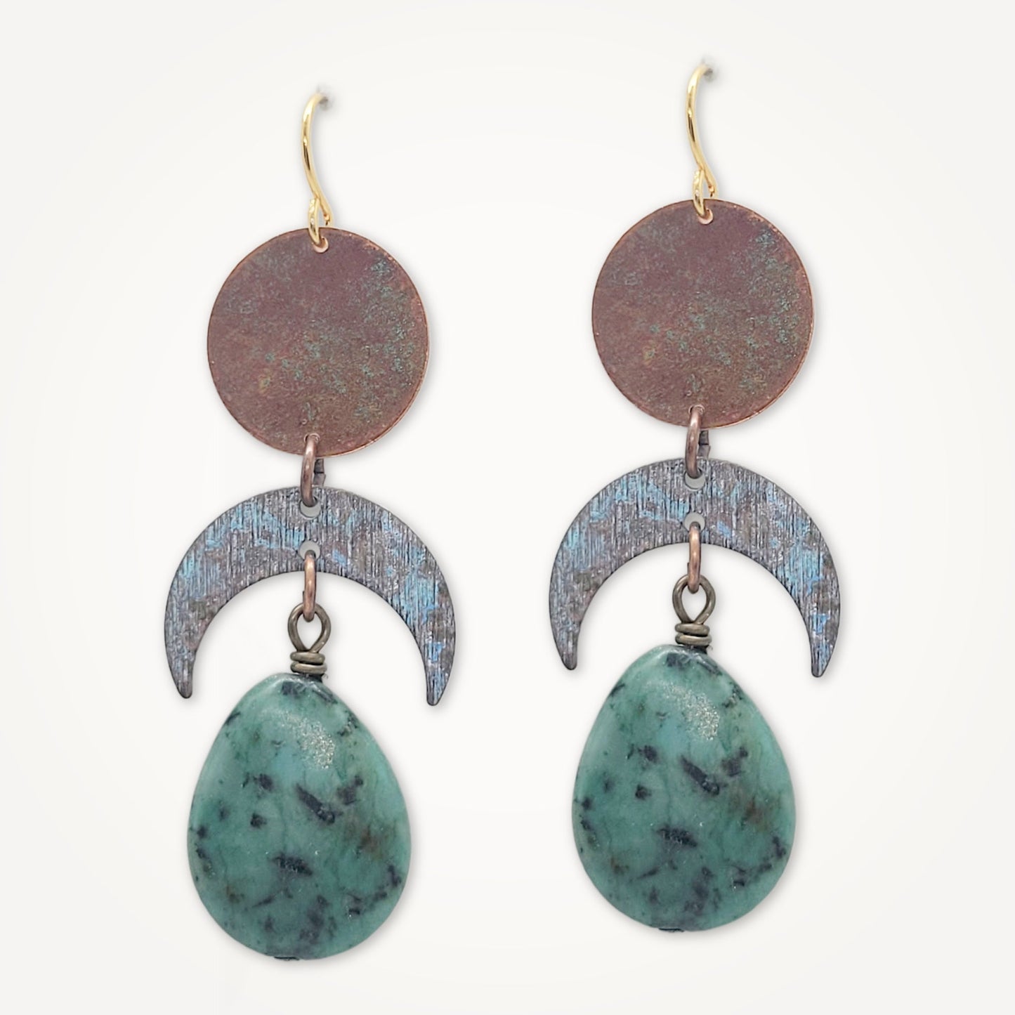 Earth Crescent Earrings