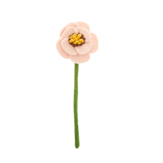 Felt Poppy Flower: Pink