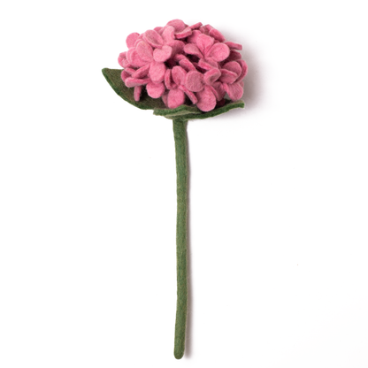 Felt Hydrangea Flower: Periwinkle