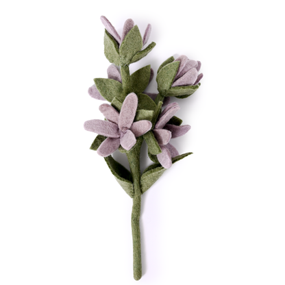 Felt Watsonia Flower: White