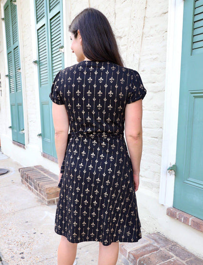 Fleur de Lis Organic Dress - Passion Lilie