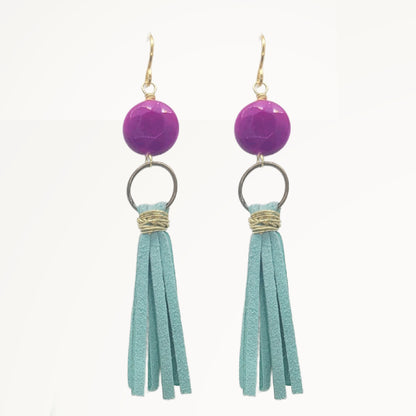 EARRINGS | Gemstone & Fringe