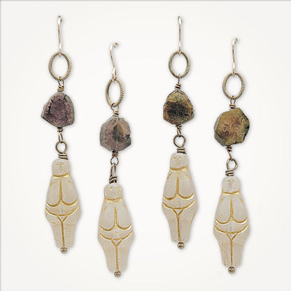 Goddess Earrings | Tourmaline