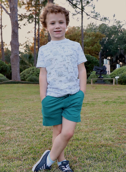 Kid's Organic Cotton Shorts - Passion Lilie