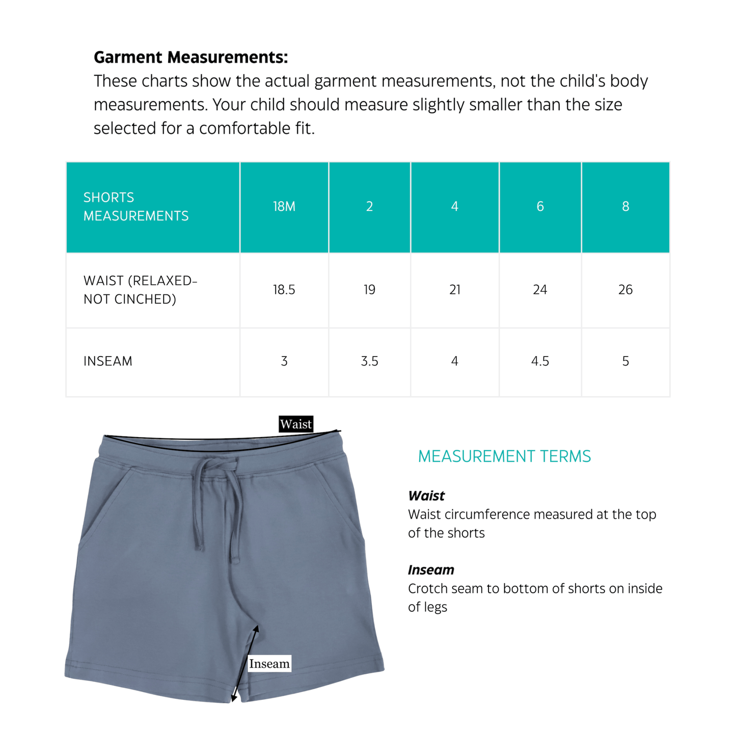 Kid's Organic Cotton Shorts - Passion Lilie