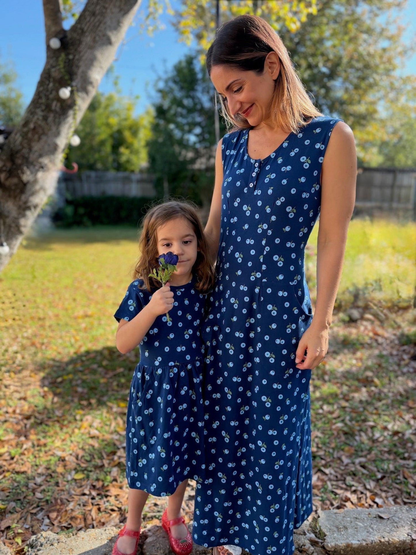 Little Blueberry Organic Twirl Dress - Passion Lilie