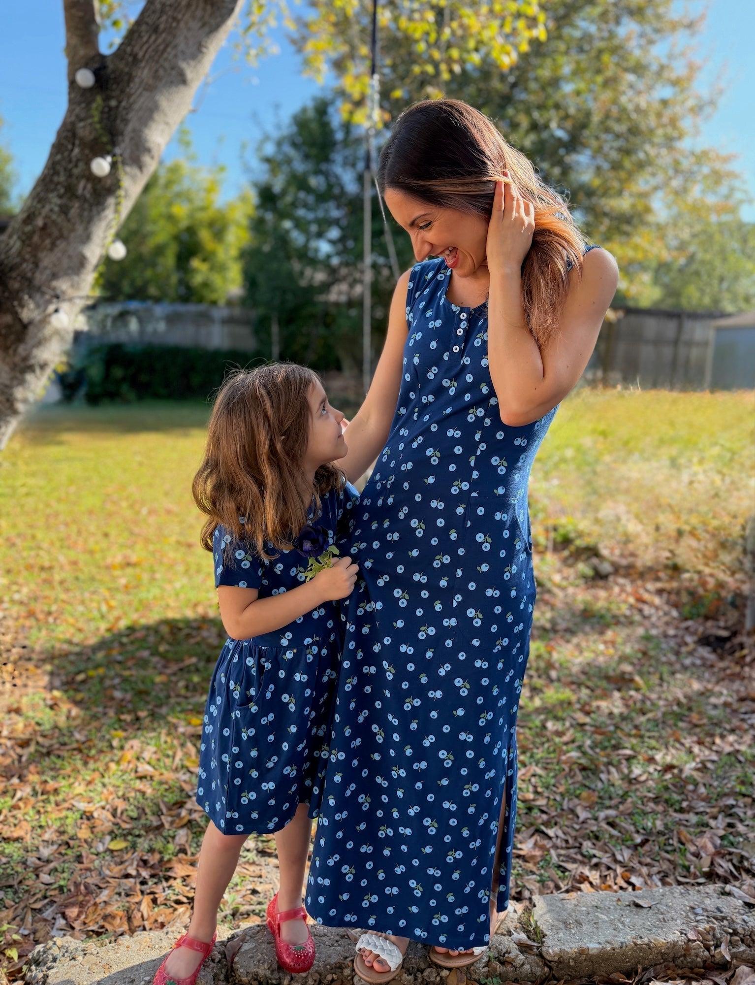 Little Blueberry Organic Twirl Dress - Passion Lilie