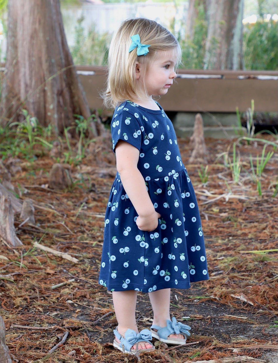 Little Blueberry Organic Twirl Dress - Passion Lilie