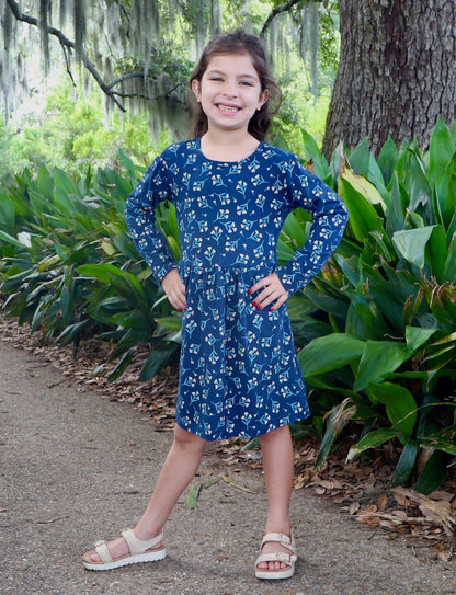 Little Meadow Organic Twirl Dress - Passion Lilie