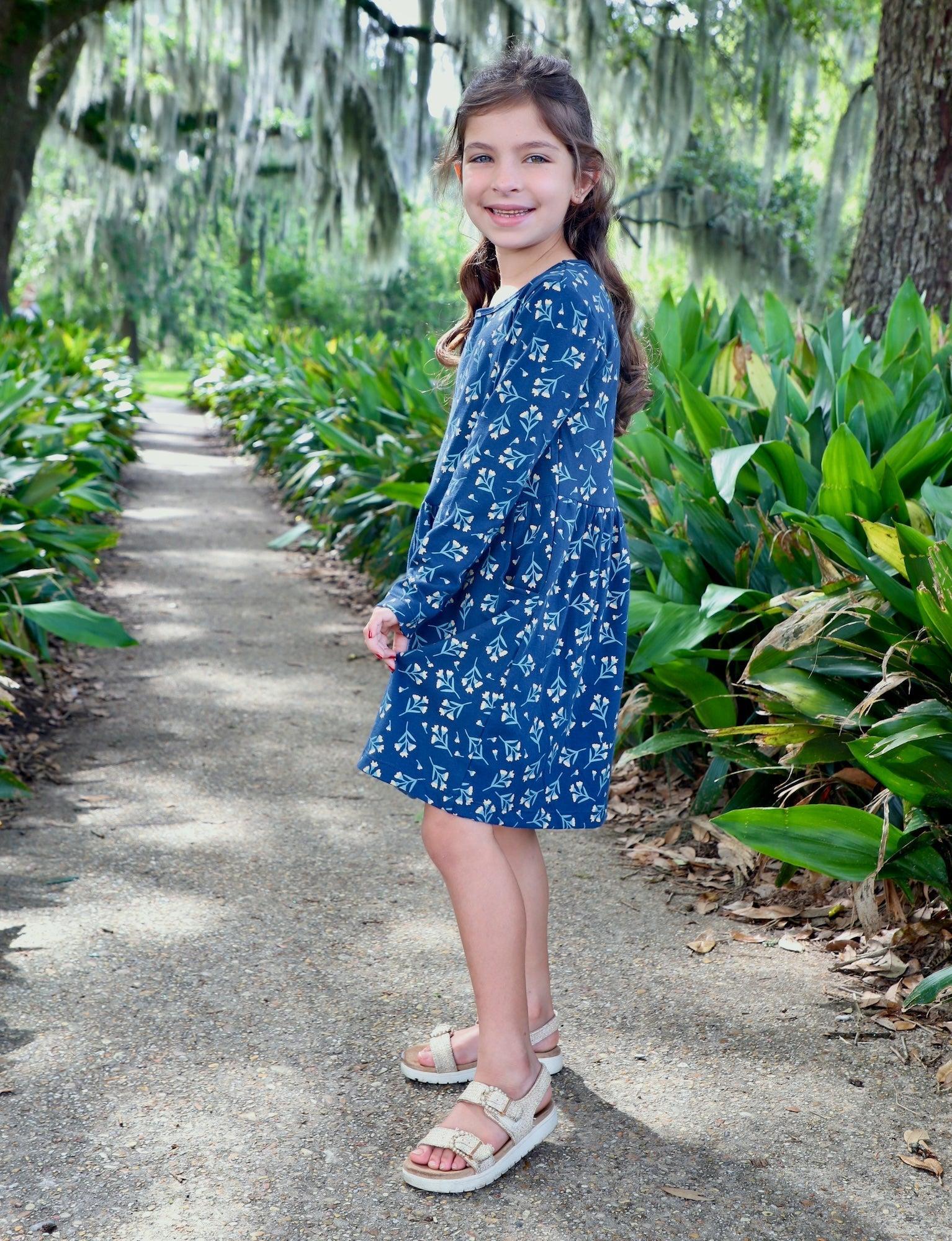 Little Meadow Organic Twirl Dress - Passion Lilie