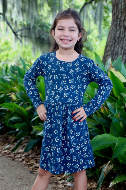 Little Meadow Organic Twirl Dress - Passion Lilie