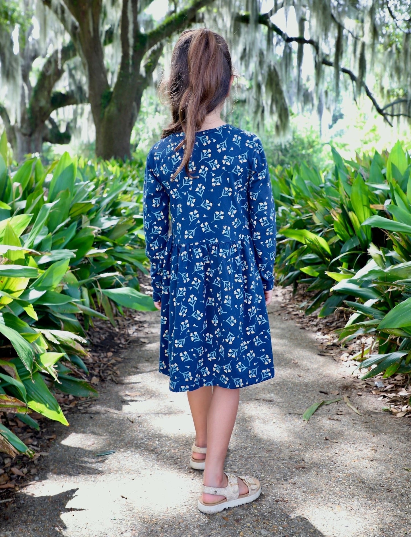 Little Meadow Organic Twirl Dress - Passion Lilie