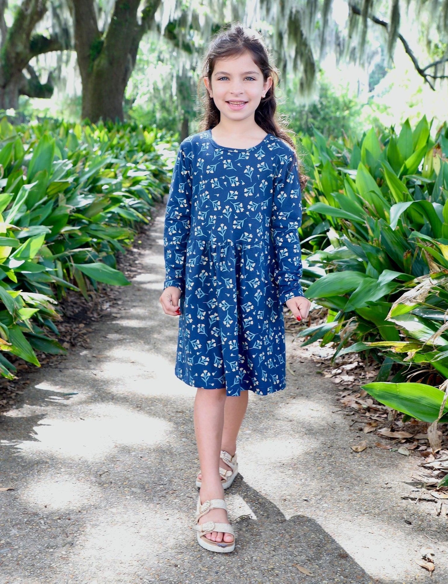 Little Meadow Organic Twirl Dress - Passion Lilie