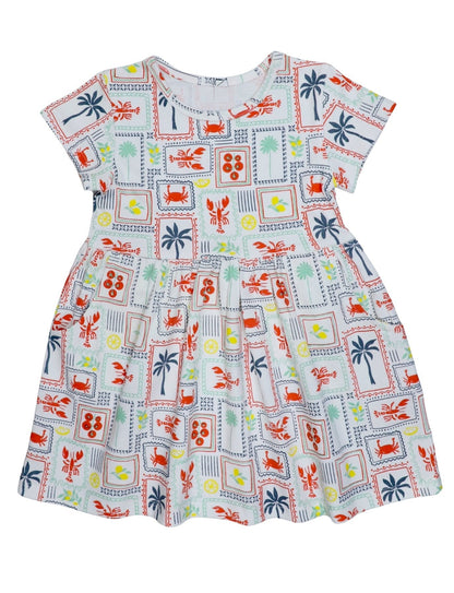 Little NOLA Riviera Organic Dress - Passion Lilie