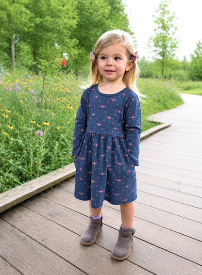 Little Solstice Organic Twirl Dress - Passion Lilie