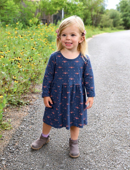 Little Solstice Organic Twirl Dress - Passion Lilie