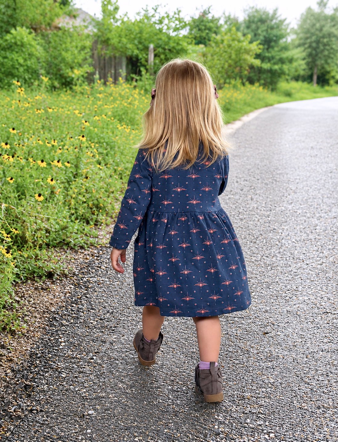 Little Solstice Organic Twirl Dress - Passion Lilie