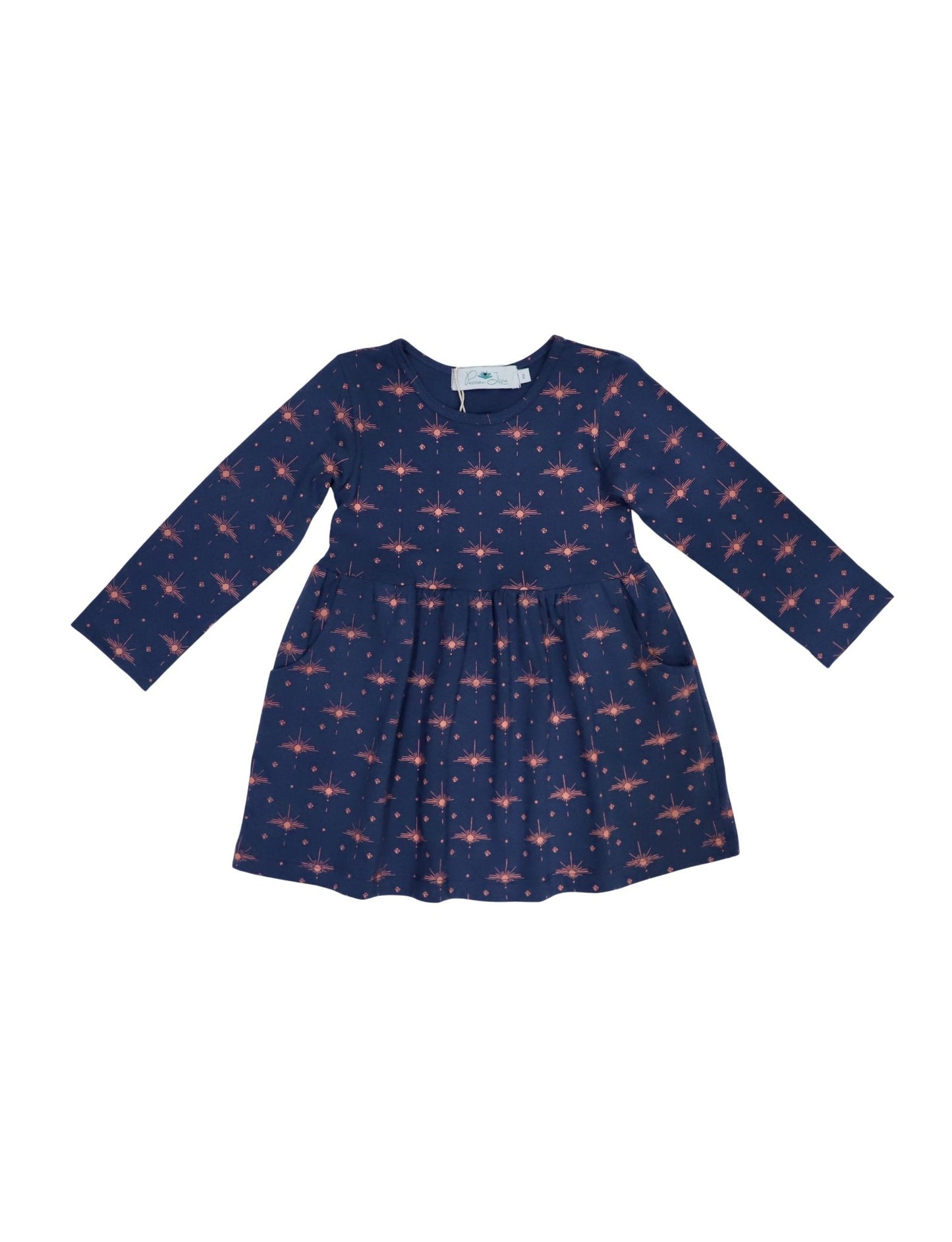Little Solstice Organic Twirl Dress - Passion Lilie