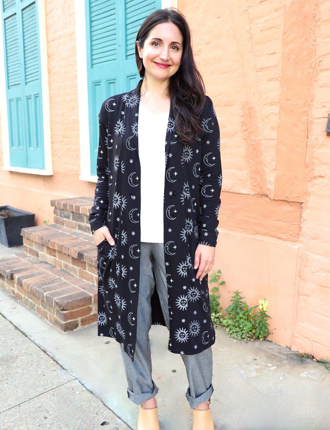 Lunar Organic Cardigan - Passion Lilie