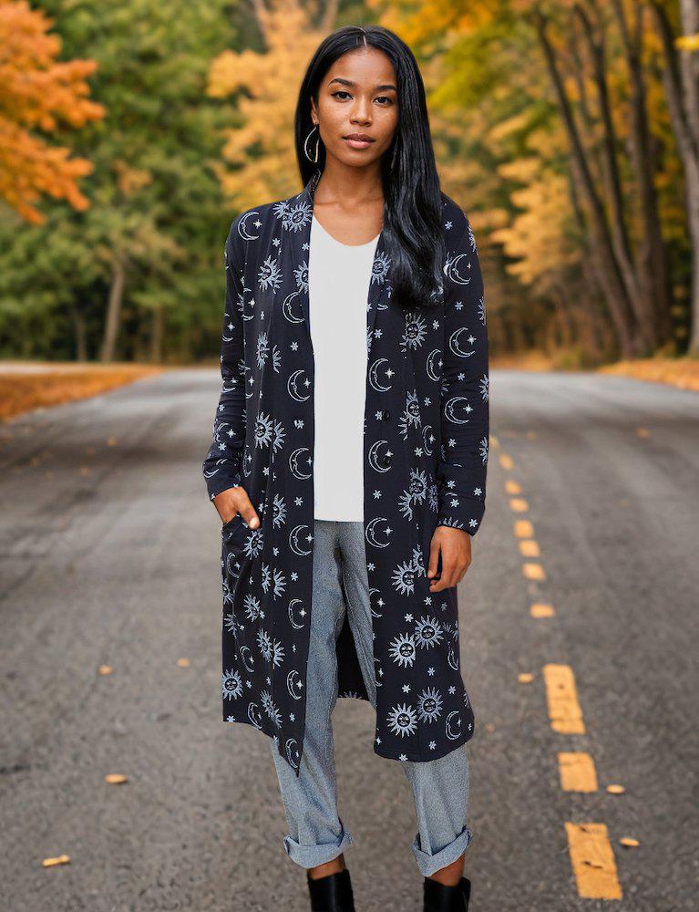 Lunar Organic Cardigan - Passion Lilie