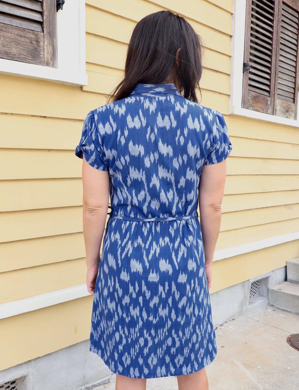 Majestic Organic Cotton Button Dress - Passion Lilie