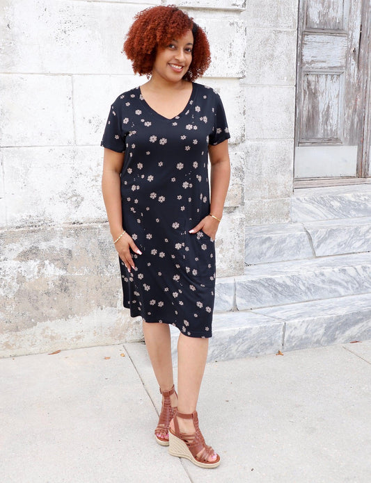 Marguerite Organic Dress - Passion Lilie