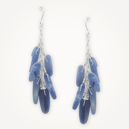 Mediterranean Earrings • Green Kyanite