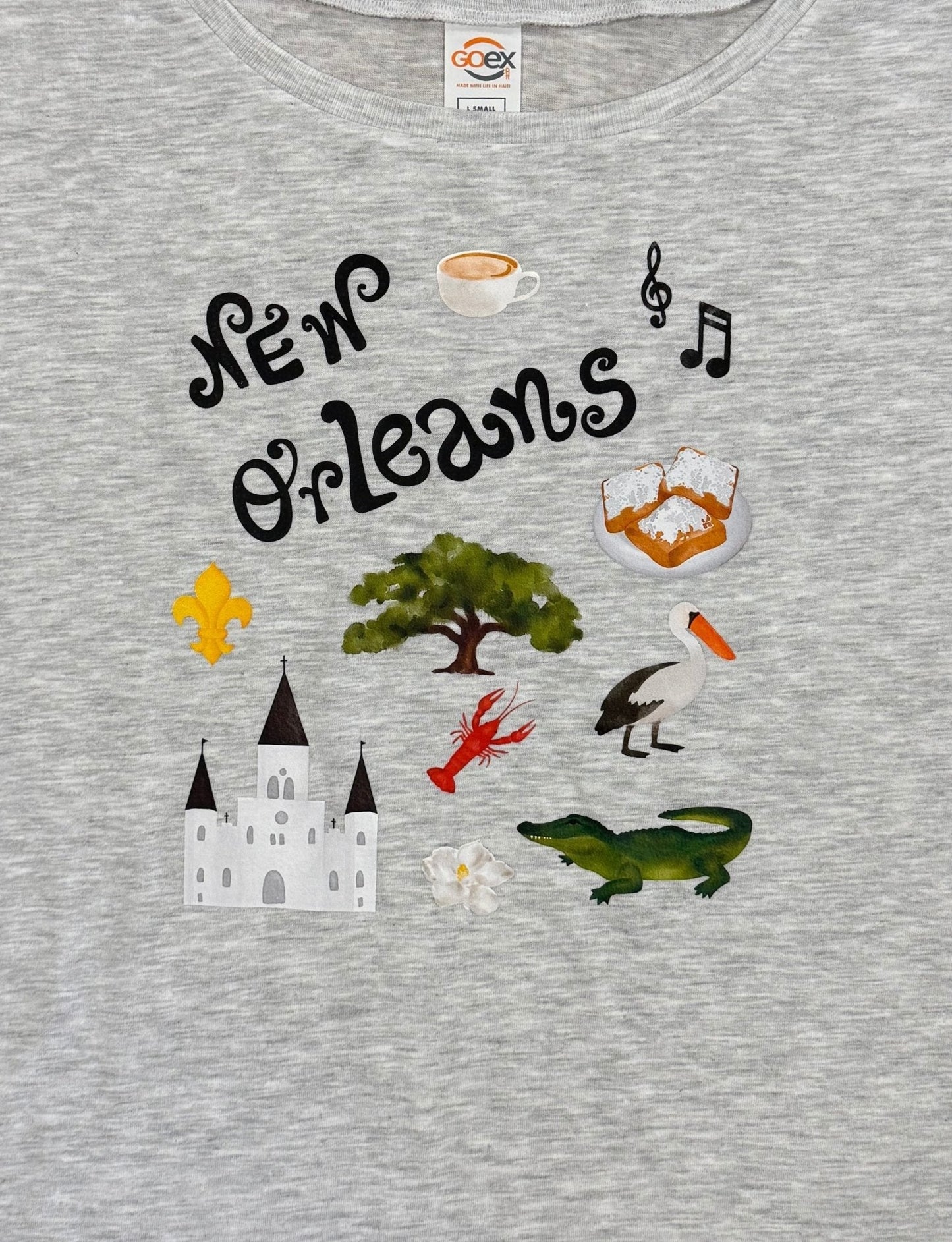 New Orleans Eco - Triblend Flowy Tee : Fair Trade - Passion Lilie