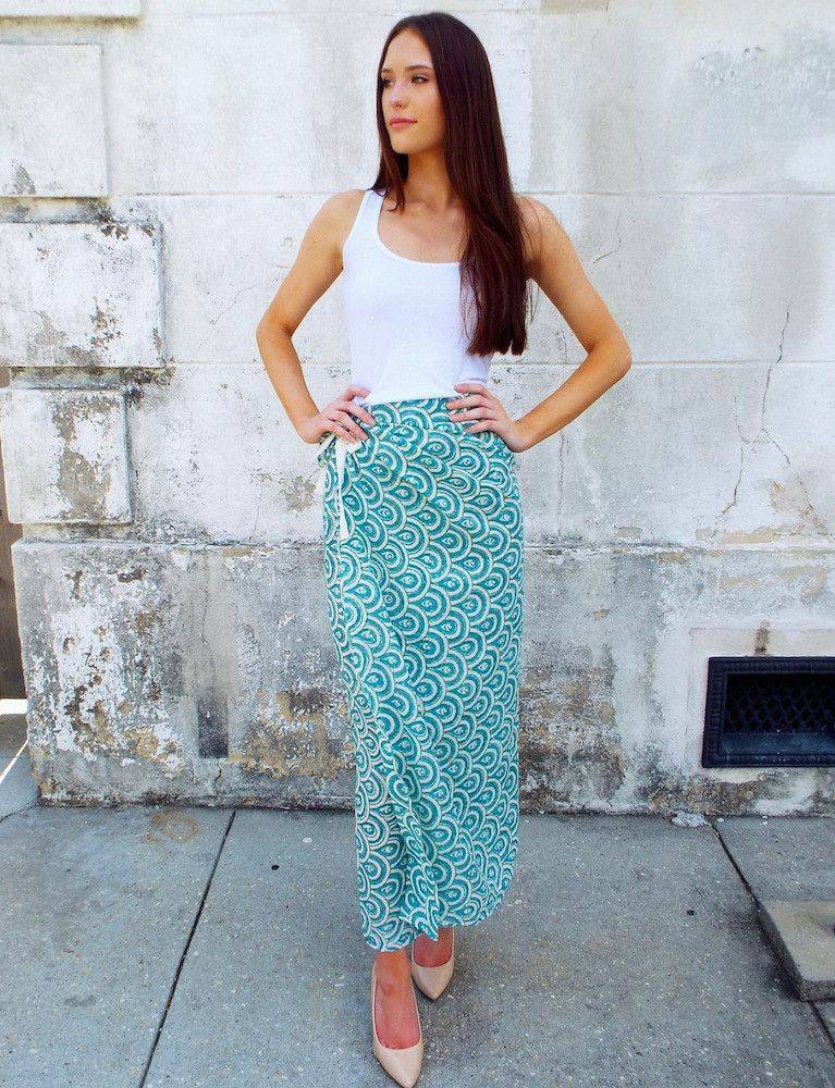 Peacock Teal Sarong - Passion Lilie