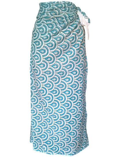 Peacock Teal Sarong - Passion Lilie