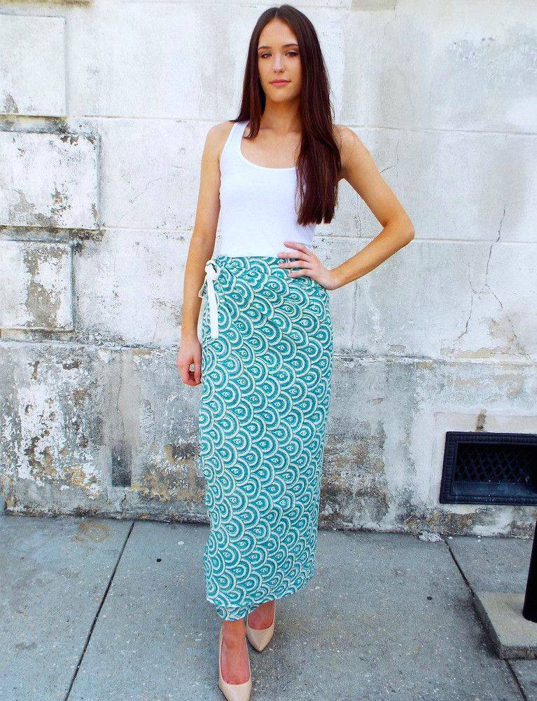 Peacock Teal Sarong - Passion Lilie