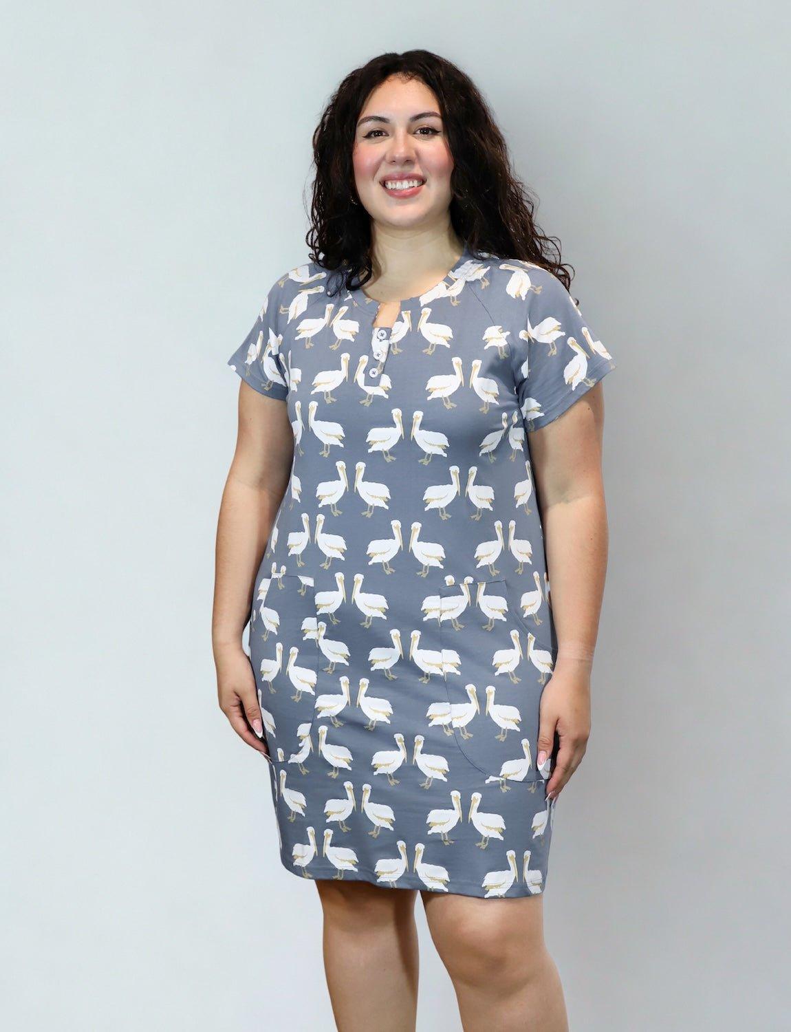 Pelican Bay Organic Cotton Shift Dress - Passion Lilie