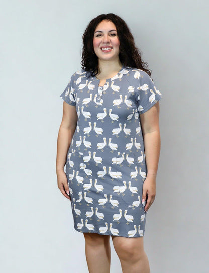 Pelican Bay Organic Cotton Shift Dress - Passion Lilie