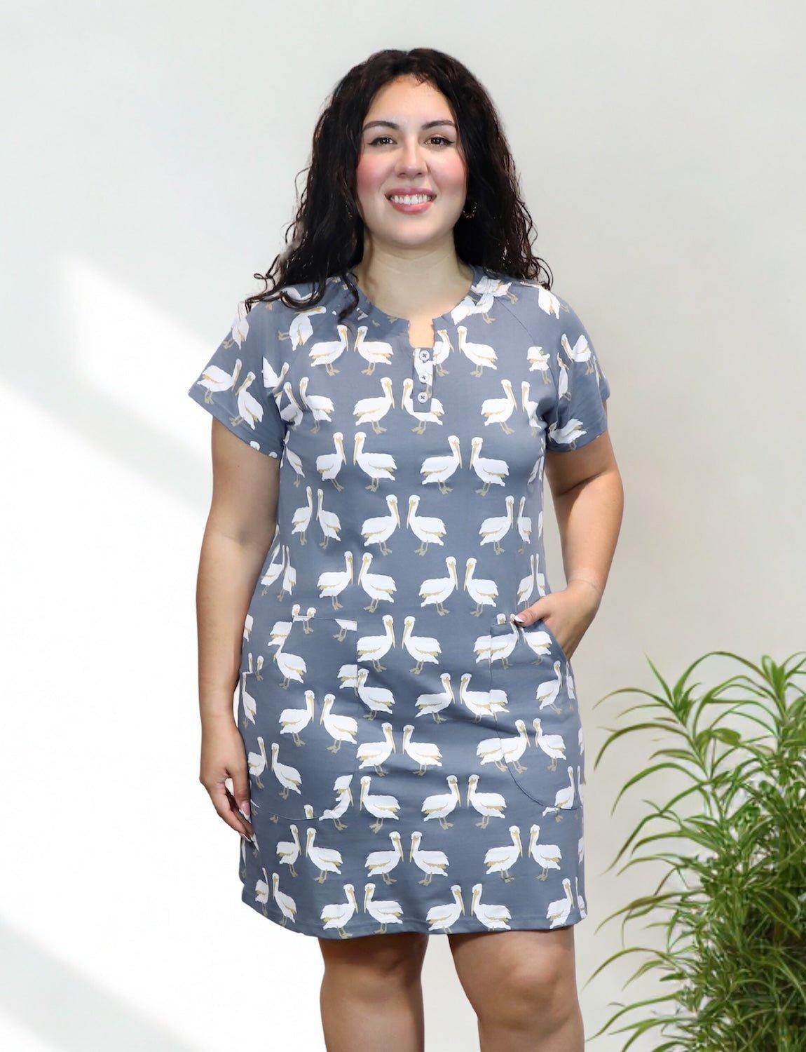 Pelican Bay Organic Cotton Shift Dress - Passion Lilie