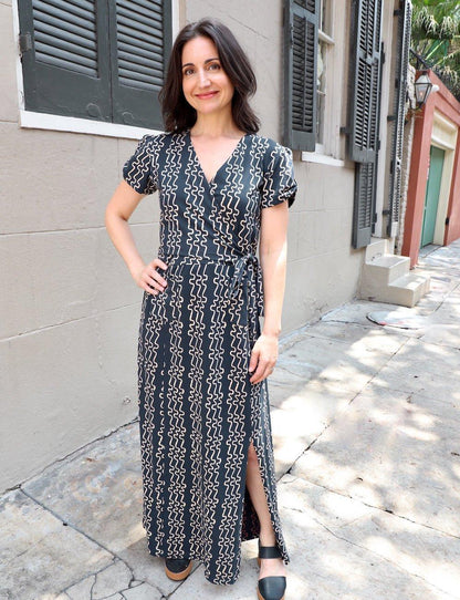 Rio Bend Organic Maxi Dress - Passion Lilie