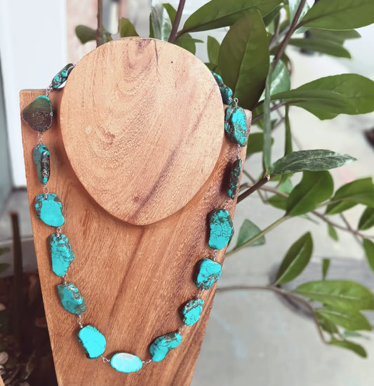 Turquoise Slab Necklace