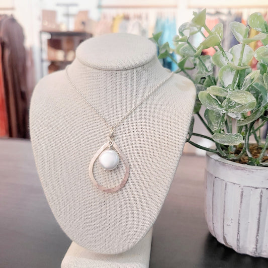Coin Pearl Necklace | Sterling Silver Handcrafted Jewelry