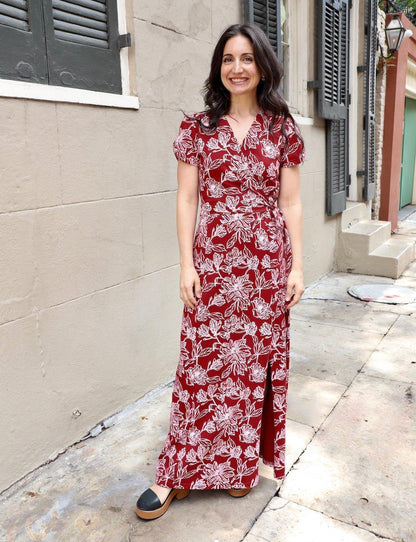 Ruby Magnolia Organic Maxi Dress - Passion Lilie