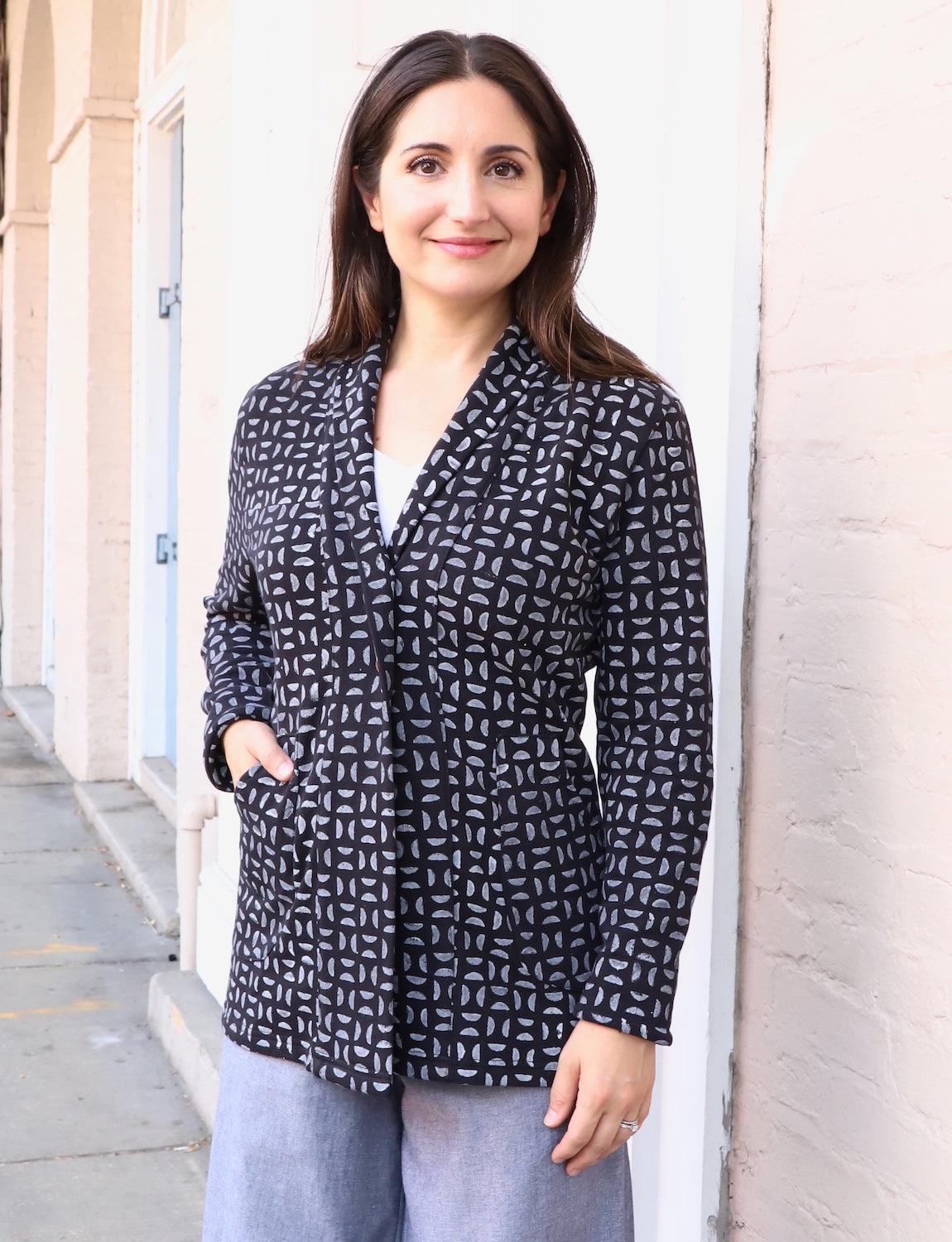 Selene Organic Fleece Blazer - Passion Lilie