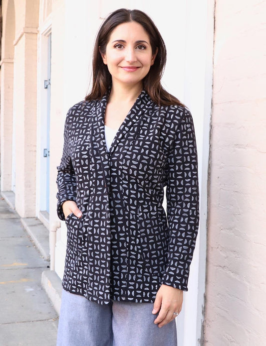 Selene Organic Fleece Blazer - Passion Lilie