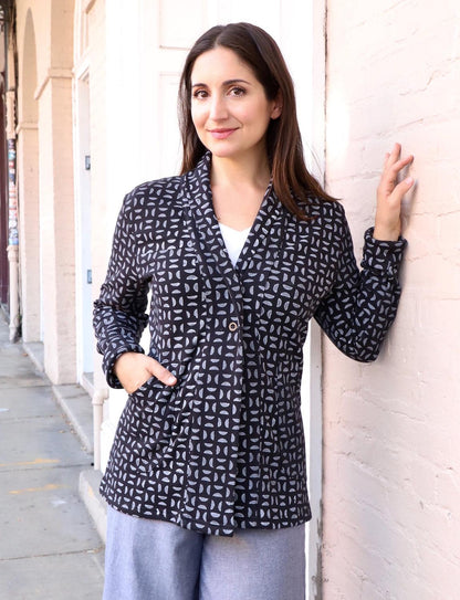 Selene Organic Fleece Blazer - Passion Lilie