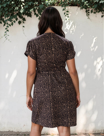 Starlight Organic Wrap Dress - Passion Lilie