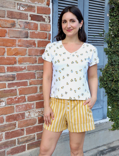 Sun Ray Organic Cotton Shorts - Passion Lilie